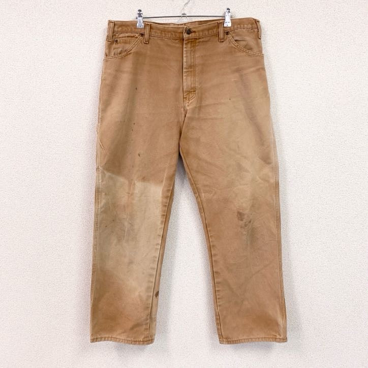 Dickies　ディッキーズ　ダックペインターパンツ　ワークパンツ　ブラウンダック　キャメル　W38