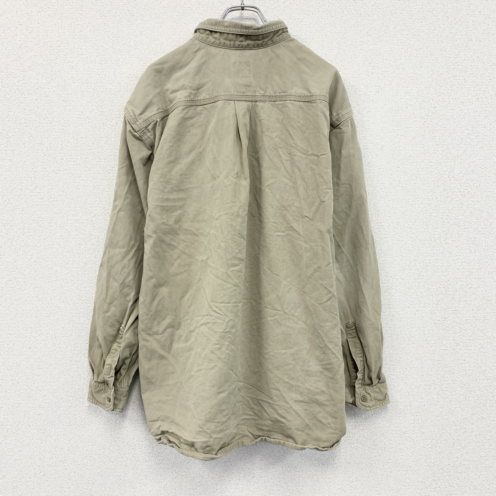Carhartt　カーハート　長袖ボタンダウンシャツ　ワークシャツ　ベージュ　2XLサイズ