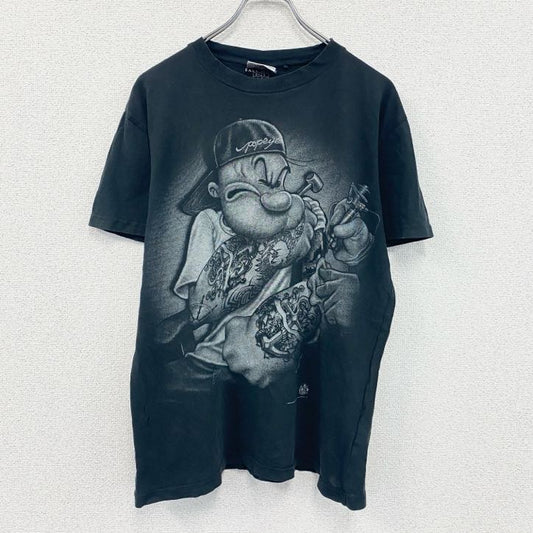 POPEYE　ポパイ　半袖プリントTシャツ　黒　ブラック　Lサイズ