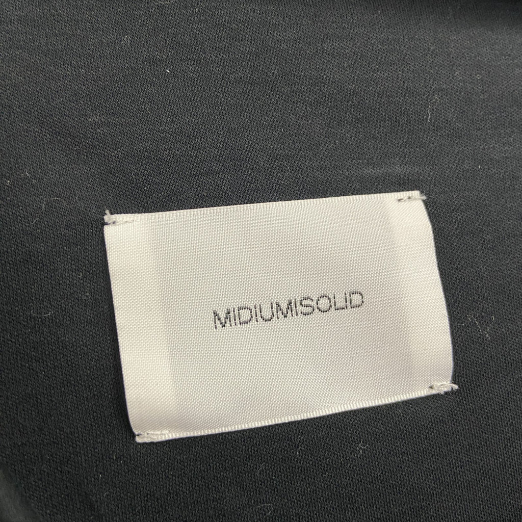 MIDIUMISOLID　ミディウミソリミッド　アシンメトリーワンピース　無地　黒　ブラック