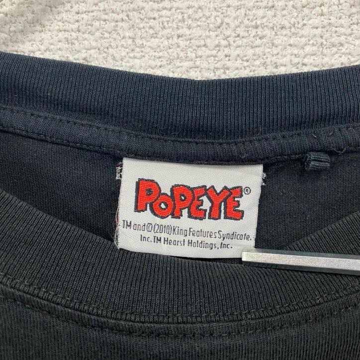 POPEYE　ポパイ　半袖プリントTシャツ　黒　ブラック　Lサイズ
