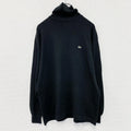 LACOSTE　ラコステ　タートルネックコットンニットセーター　黒　ブラック　3サイズ