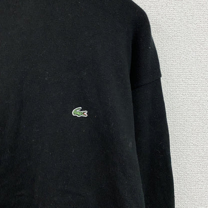 LACOSTE　ラコステ　タートルネックコットンニットセーター　黒　ブラック　3サイズ