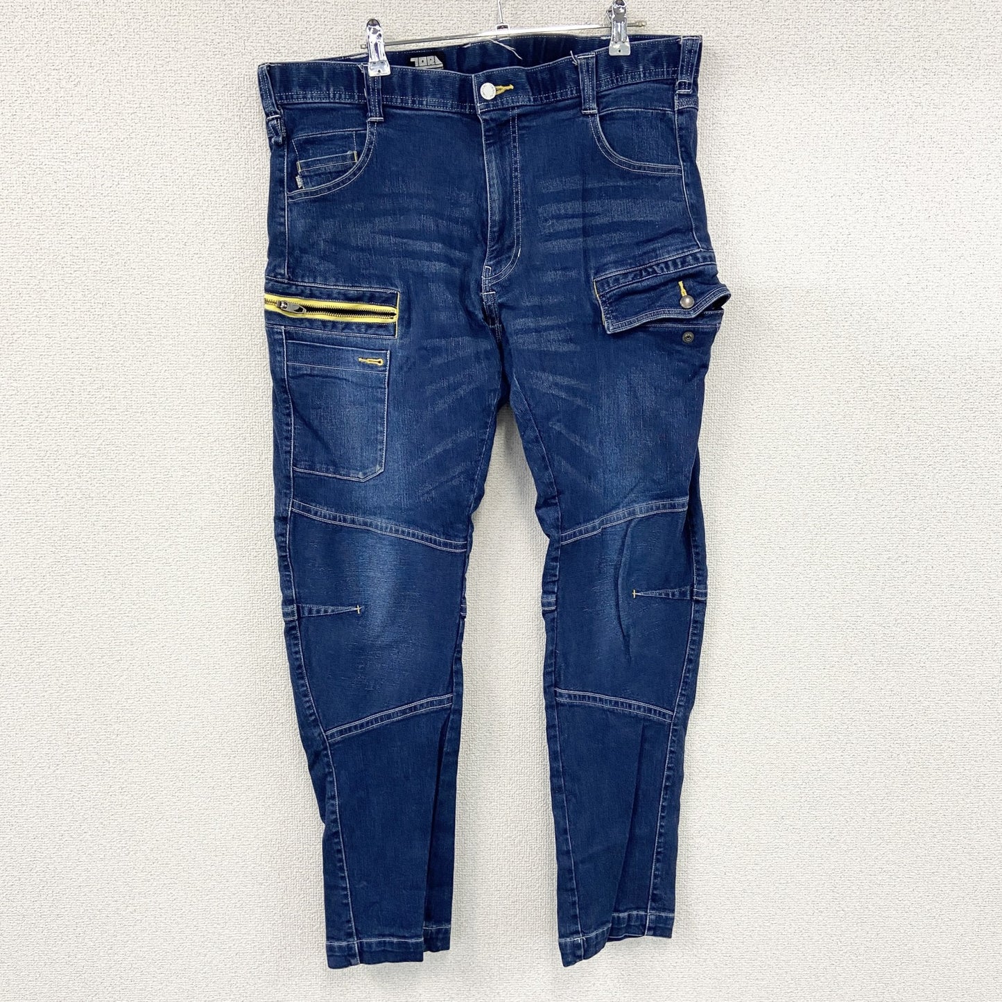 寅壱　TORAICHI　デニムハーフパンツ/ジーンズ　ワークパンツ　ジップフライ　インディゴ　3Lサイズ