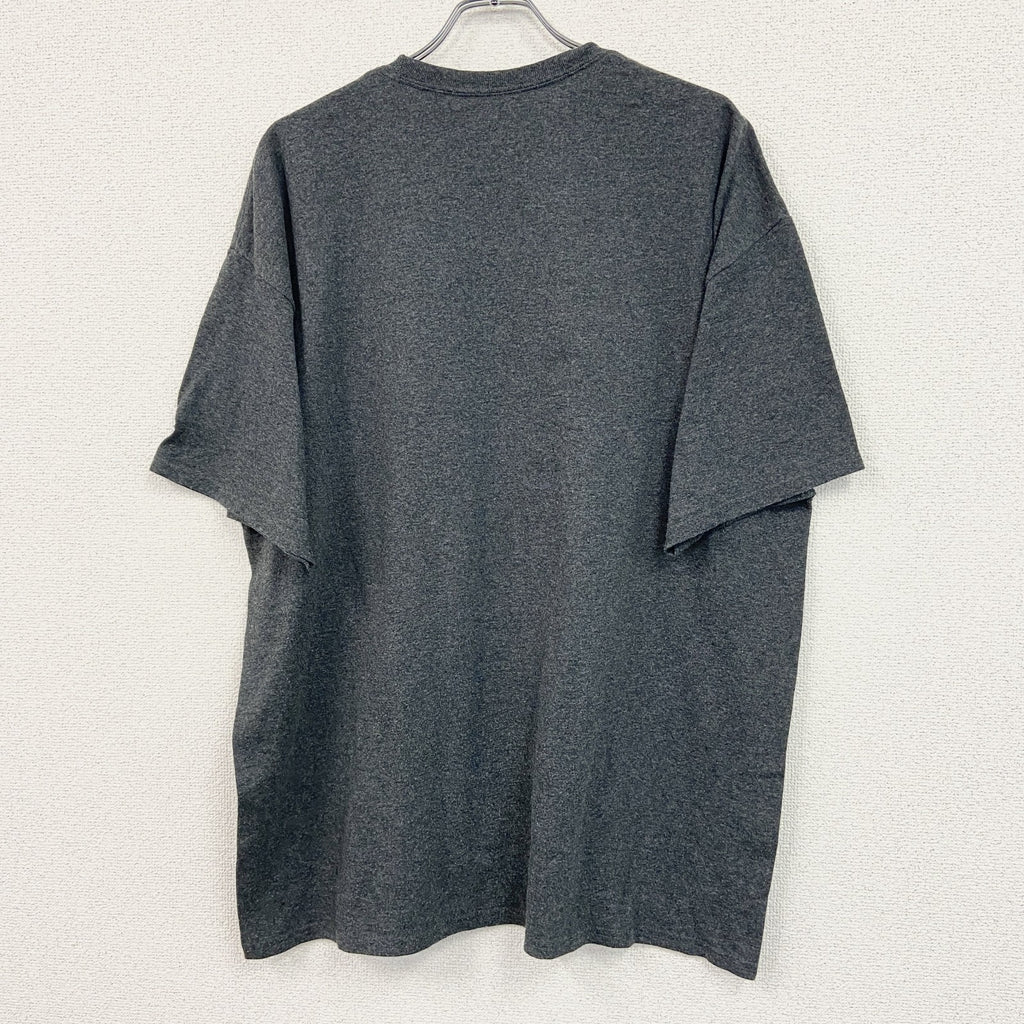 Champion　チャンピオン　半袖プリントTシャツ　ダークグレー　2XLサイズ