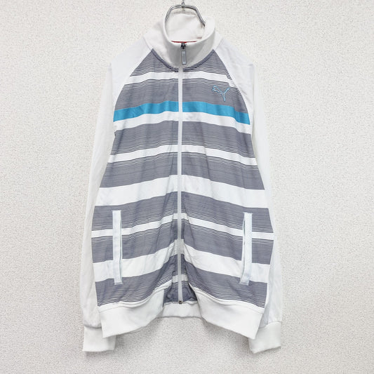 PUMA　プーマ　トラックジャケット/ジャージ　白　ホワイト　Lサイズ
