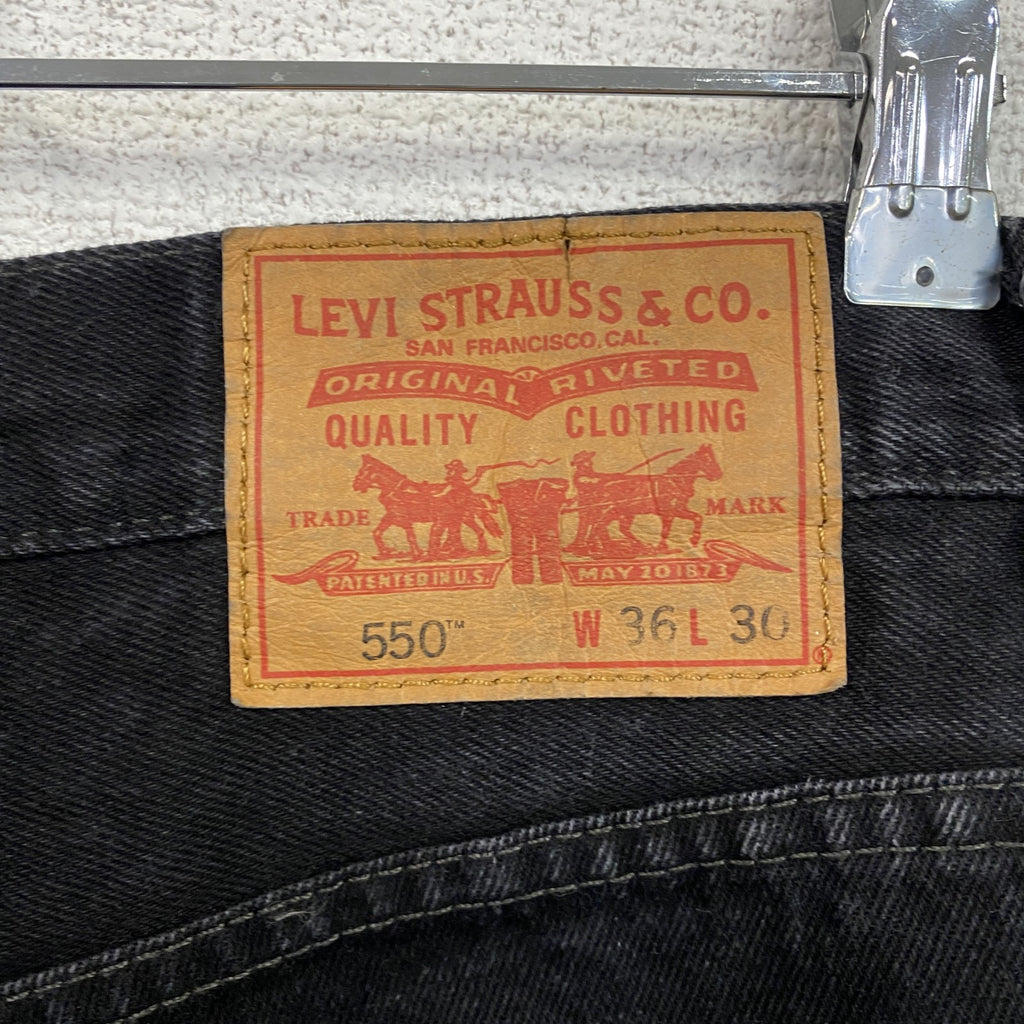 Levi’s　リーバイス　550　ブラックデニムパンツ　ジッパーフライ　黒　ブラック　W36　