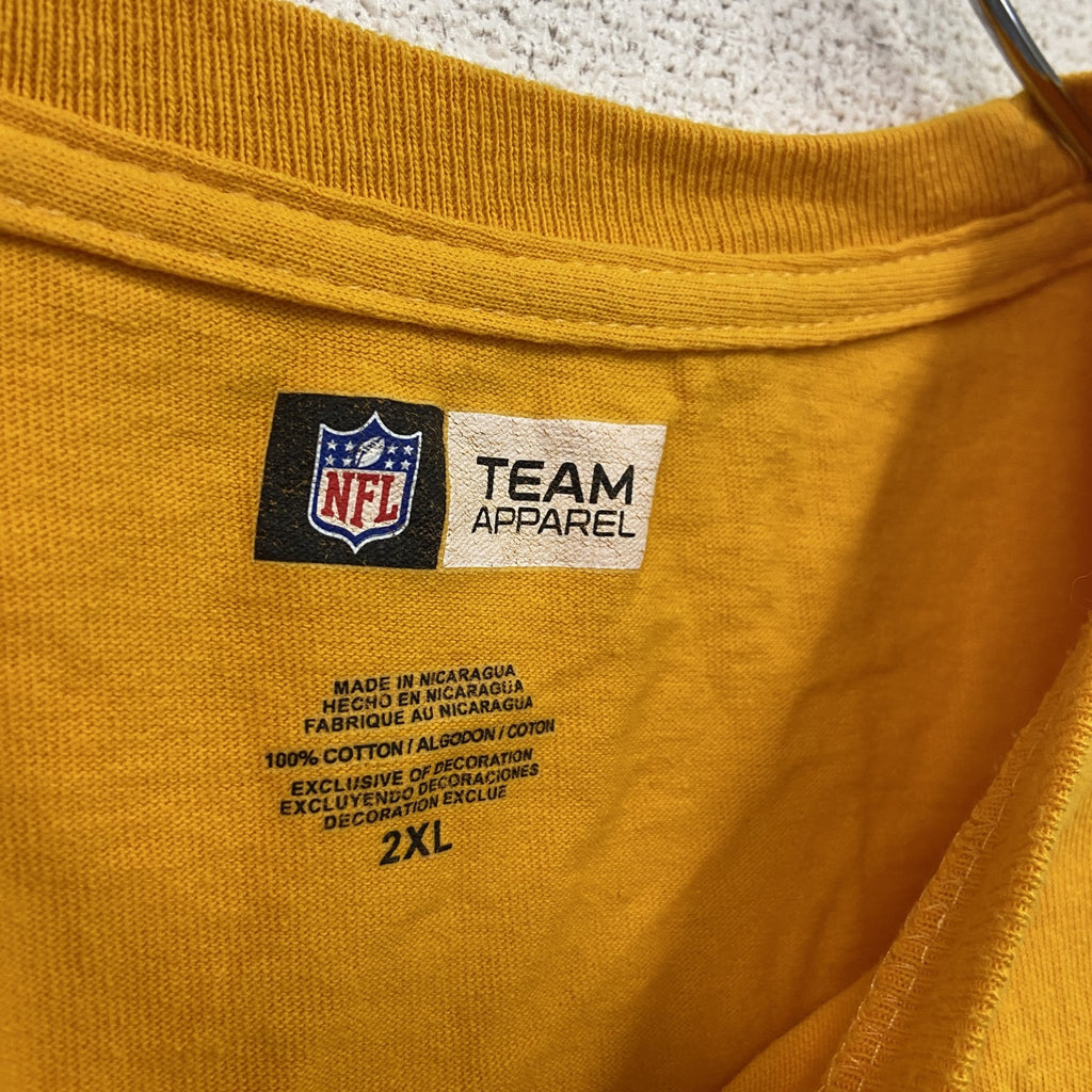 NFL　TEAM APPAREL　チームアパレル　半袖プリントTシャツ　イエロー　2XLサイズ