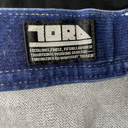 寅壱　TORAICHI　デニムハーフパンツ/ジーンズ　ワークパンツ　ジップフライ　インディゴ　3Lサイズ