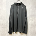 古着　used　Reebok リーボック　長袖ハーフジップシャツ　スポーツウェア　トレーニングウェア　黒　ブラック　Lサイズ