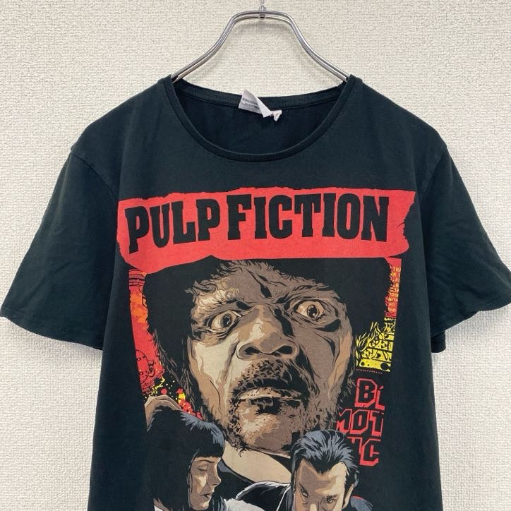 PULP　FICTION　パルプフィクション　サミュエルLジャクソン　半袖プリントTシャツ　黒　ブラック　Mサイズ