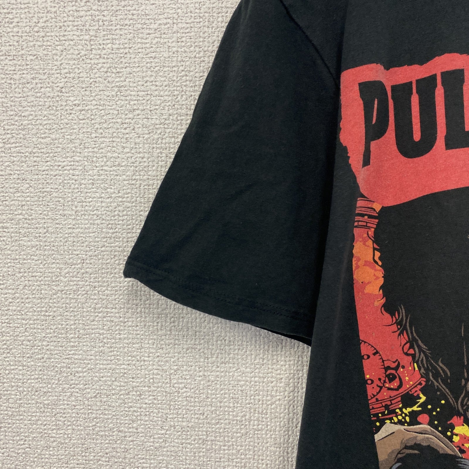 PULP　FICTION　パルプフィクション　サミュエルLジャクソン　半袖プリントTシャツ　黒　ブラック　Mサイズ