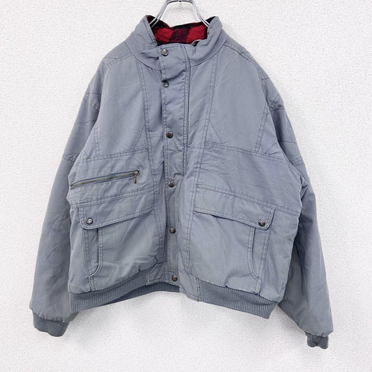 90s～　Avalanche Mountain Gear　中綿ジャケット　フライトジャケット　灰色　グレー　XLサイズ
