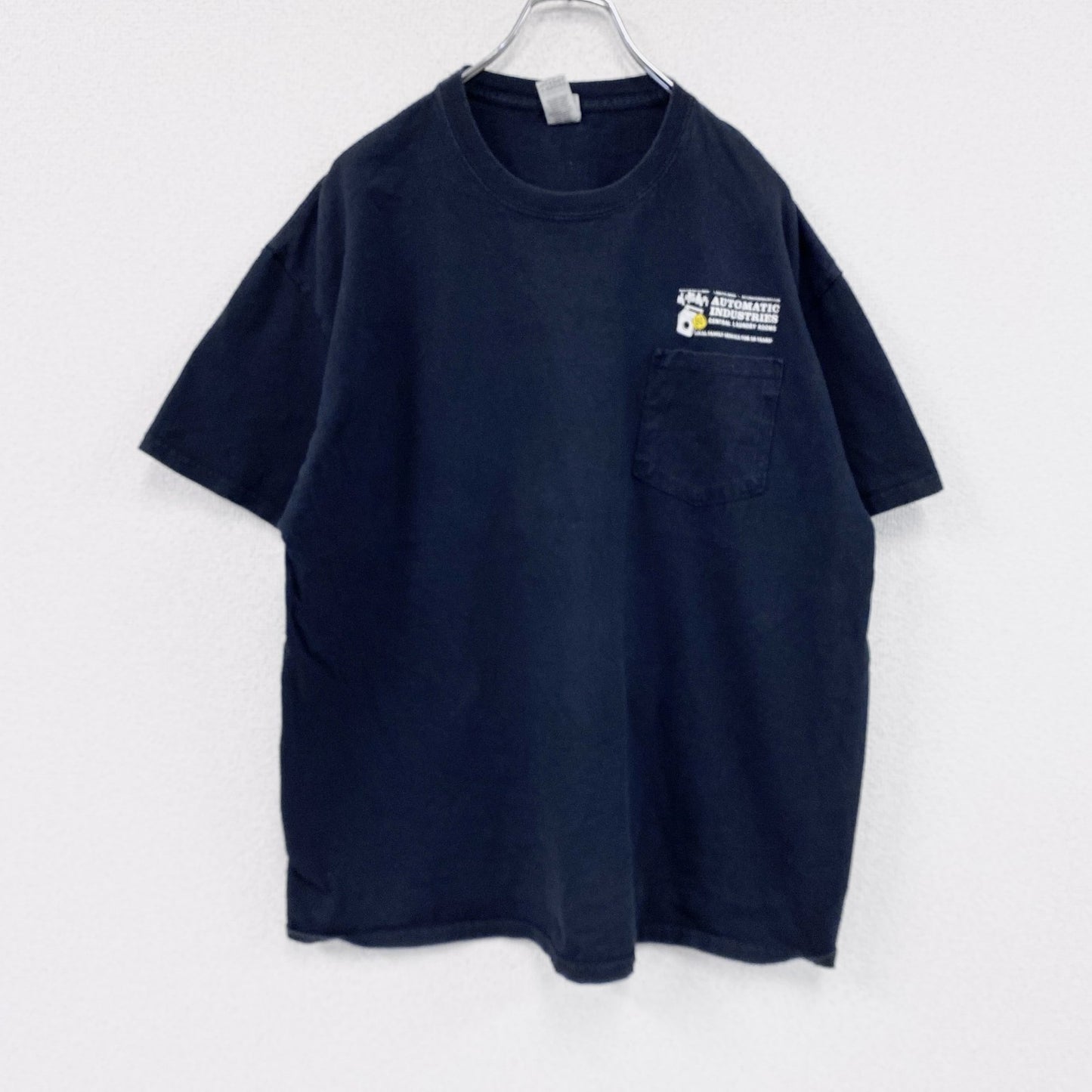 GILDAN　ギルダン　半袖プリントTシャツ　ポケットTシャツ　ポケT　黒　ブラック　XLサイズ