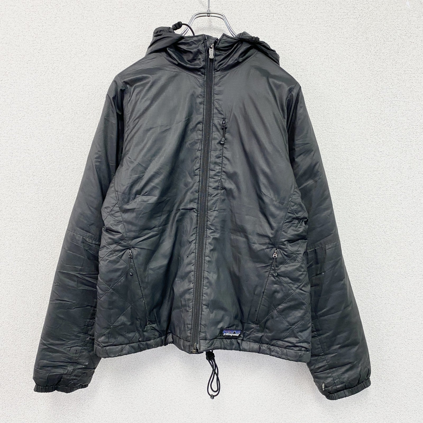 Patagonia　パタゴニア　マイクロパフフーディー　フルジップ中綿ジャケット　黒　ブラック　Sサイズ