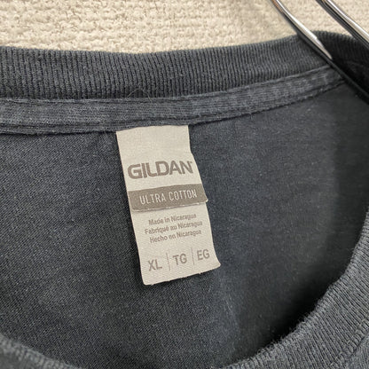 GILDAN　ギルダン　半袖プリントTシャツ　ポケットTシャツ　ポケT　黒　ブラック　XLサイズ