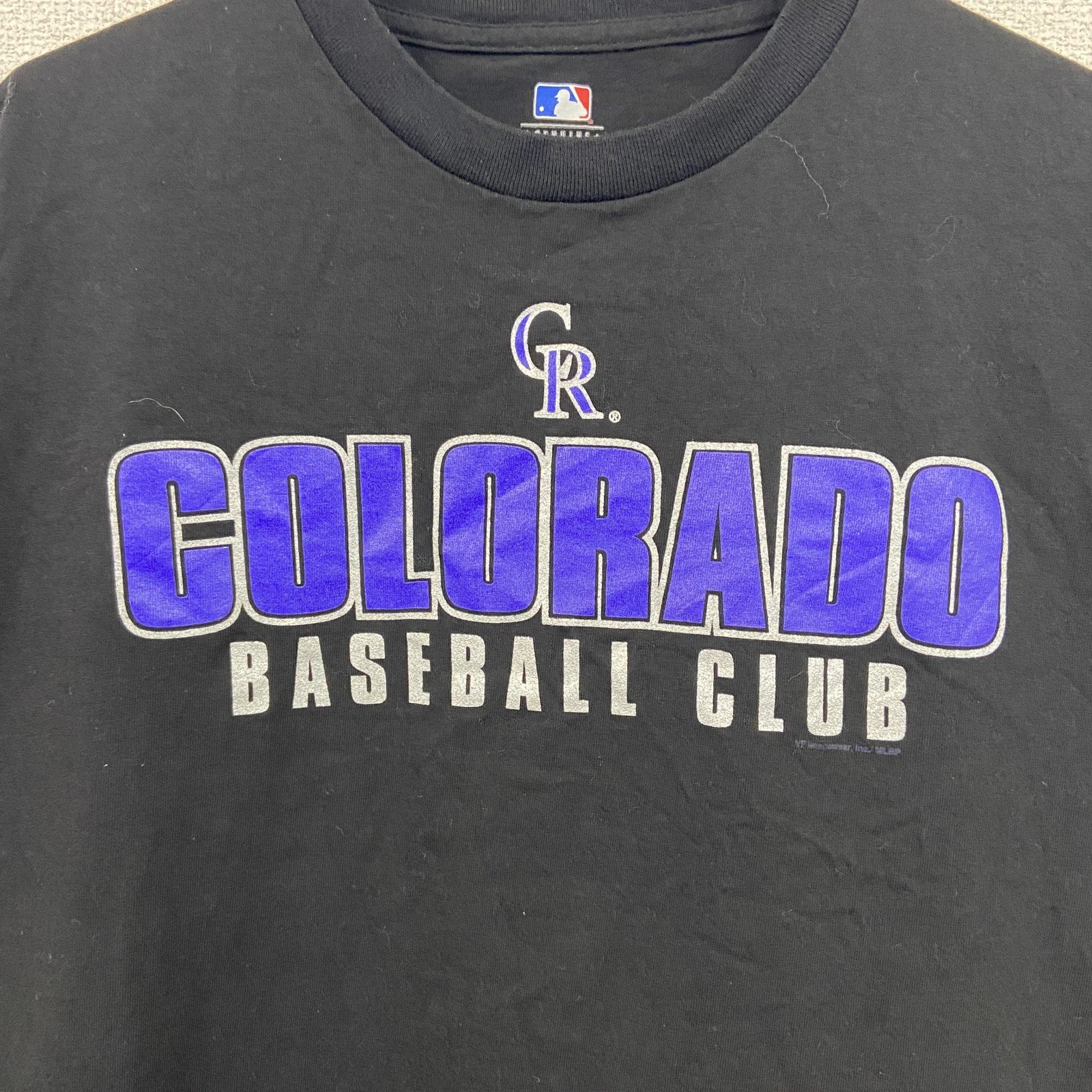 MLB　コロラドロッキーズ　半袖プリントTシャツ　黒　ブラック　Lサイズ