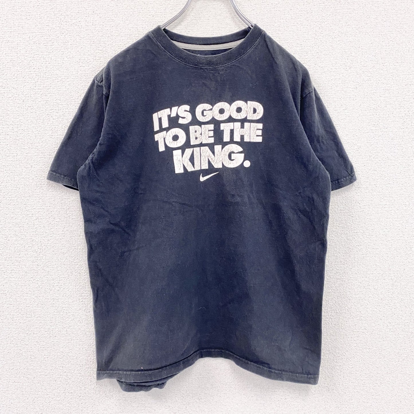 NIKE　ナイキ　半袖プリントTシャツ　紺　ネイビー　XLサイズ
