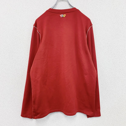 NIKE　ナイキ　DRI-FIT　長袖Tシャツ/ロンT　スウッシュ　デカロゴ　赤　レッド　Lサイズ
