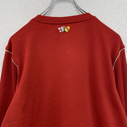 NIKE　ナイキ　DRI-FIT　長袖Tシャツ/ロンT　スウッシュ　デカロゴ　赤　レッド　Lサイズ
