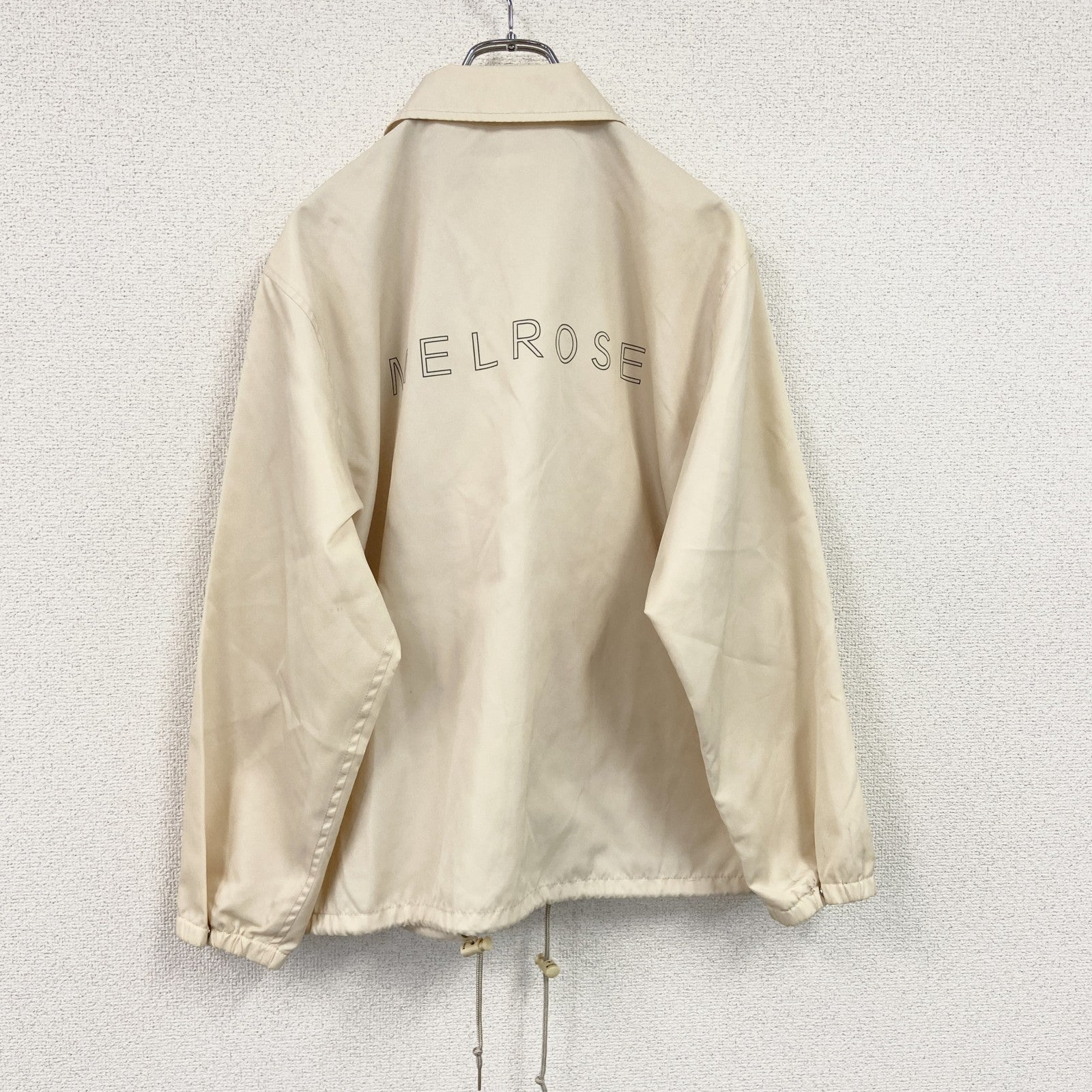 MELROSE　メルローズ　コーチジャケット　ワンポイント　ベージュ　3サイズ