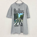 THE BEATLES　ビートルズ　半袖プリントＴシャツ　灰色　グレー　 クルーネック　XLサイズ