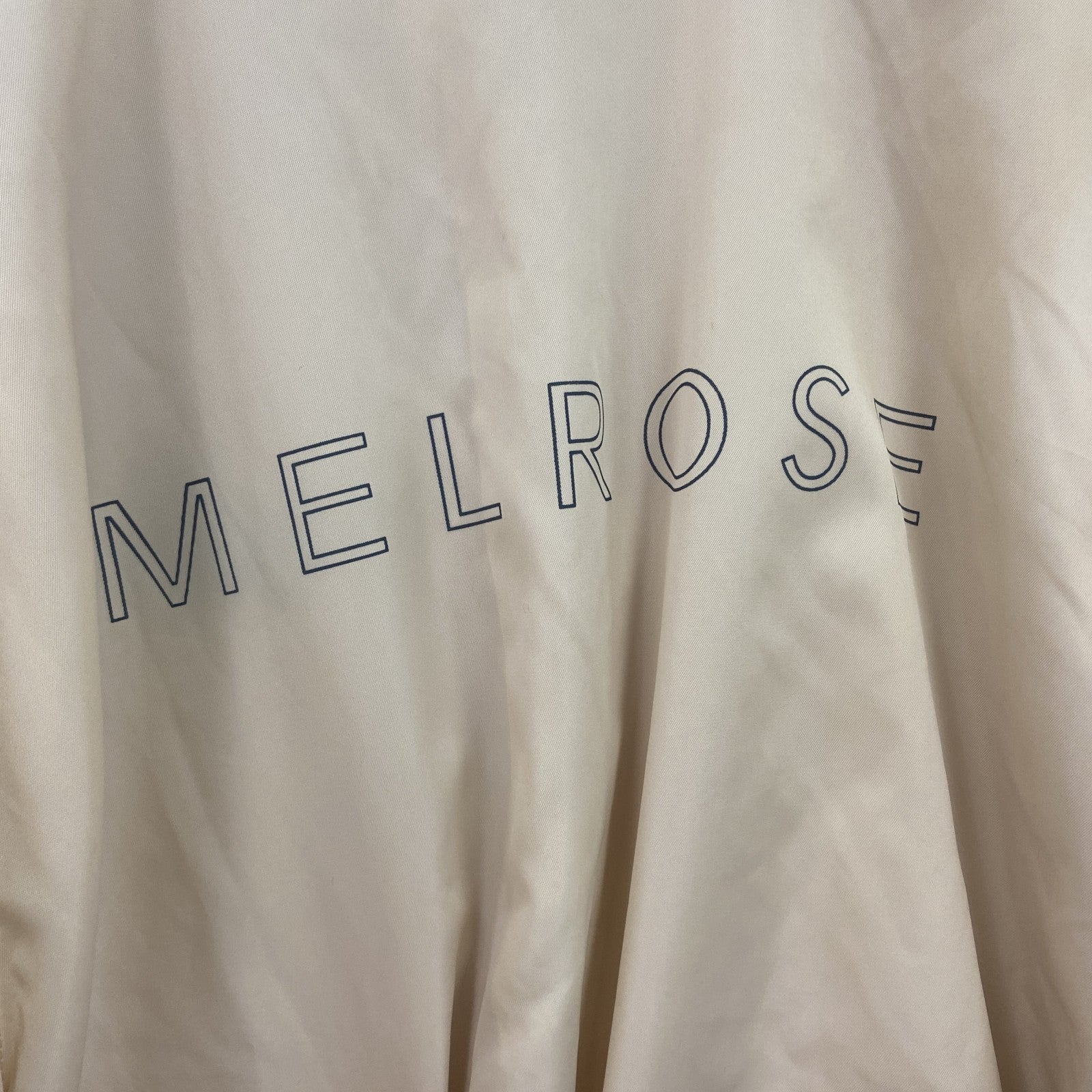 MELROSE　メルローズ　コーチジャケット　ワンポイント　ベージュ　3サイズ