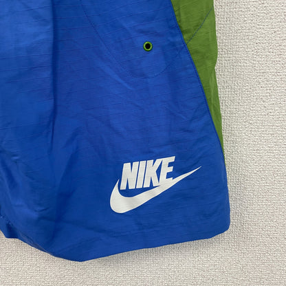 00s　NIKE　ナイキ　ナイロンハーフパンツ/ショートパンツ　サーフパンツ　スウッシュ　ヴィンテージ　ブルー　Lサイズ