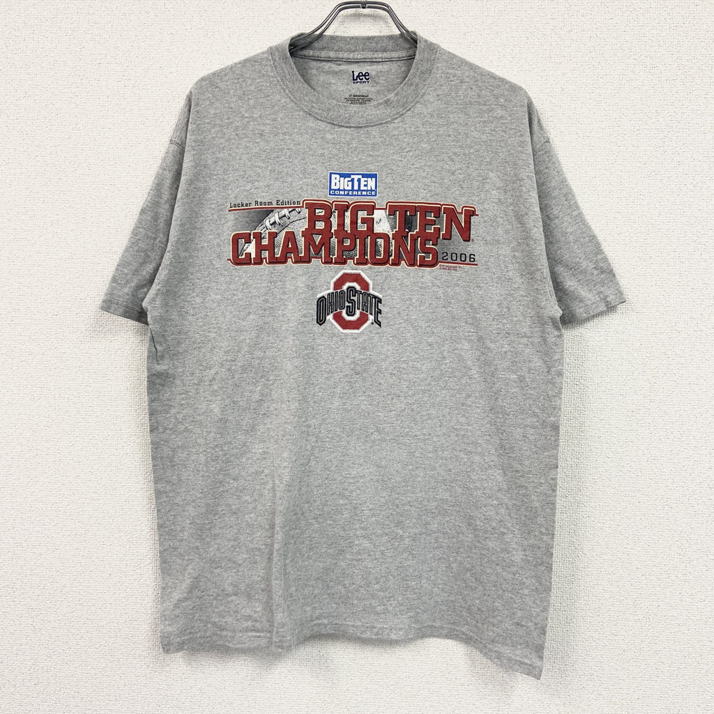Lee　SPORT　リー　半袖プリントTシャツ　グレー　灰色　Lサイズ