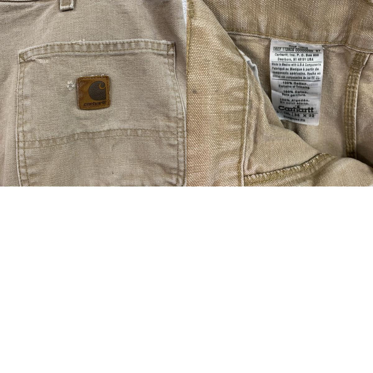 Carhartt　カーハート　ダックペインターパンツ　ワークパンツ　ブラウンダック　キャメル　W38