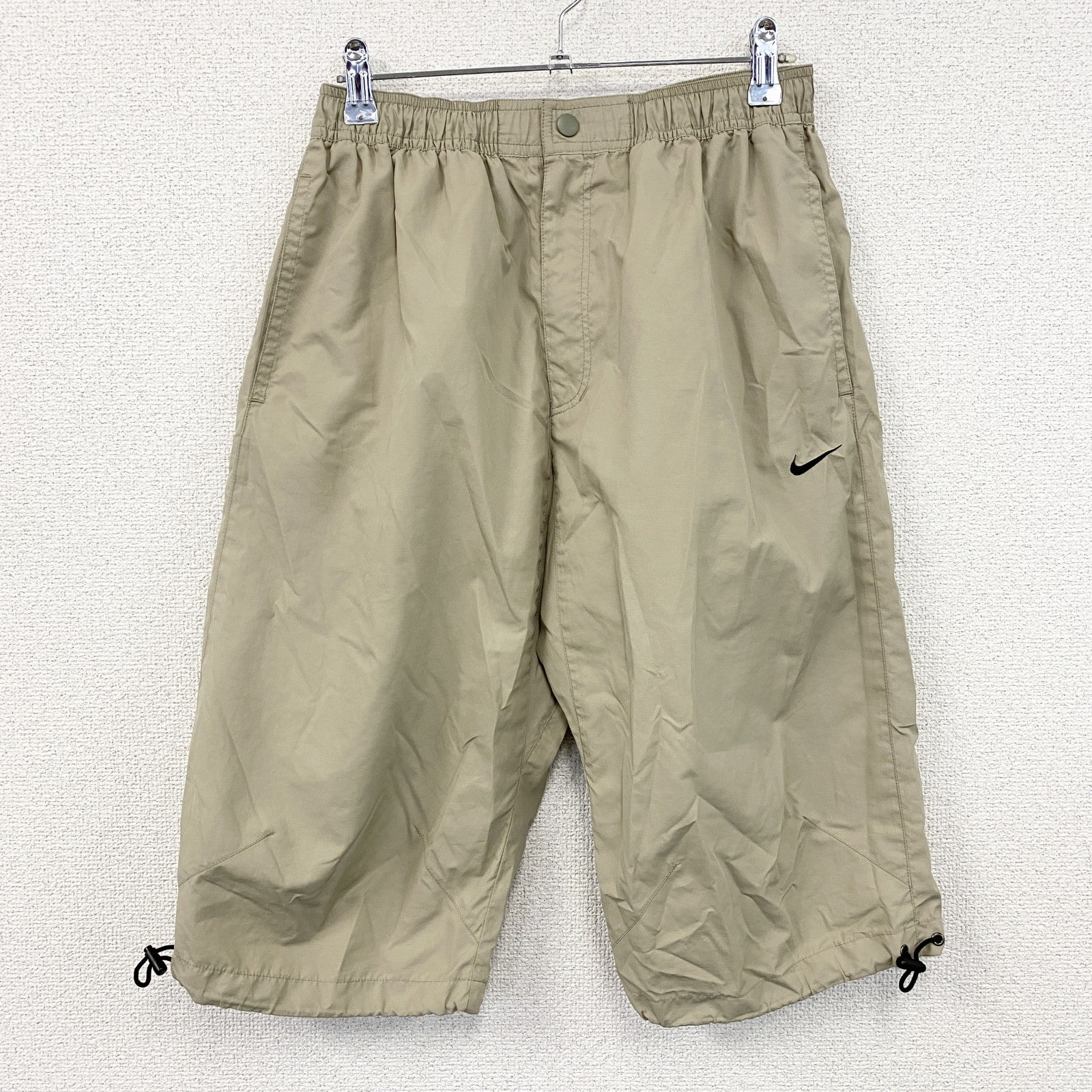 00s　NIKE　ナイキ　CLIMA-FIT　ハーフパンツ/ショートパンツ　クロップドパンツ　ベージュ　Mサイズ