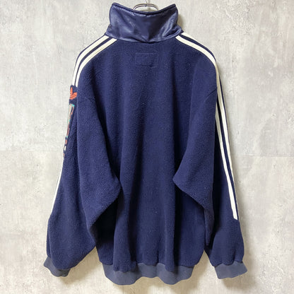 古着　used　～90s　adidas アディダス　ONE WORLD　フリースジャケット　トラックジャケット　ハイネック　