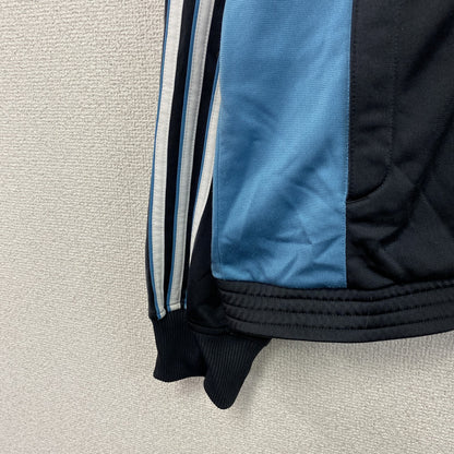 00s　adidas　アディダス　トラックジャケット/ジャージ　デカロゴ　ヴィンテージ　ダークグレー　150サイズ