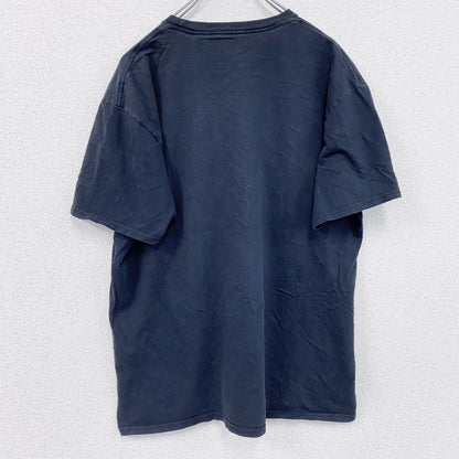 HYBRID　半袖プリントTシャツ　黒　ブラック　XLサイズ