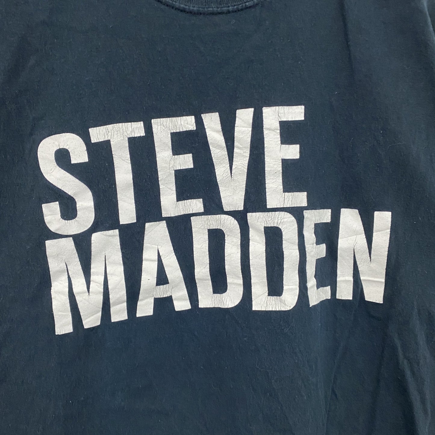 STEVE MADDEN　半袖プリントTシャツ　黒　ブラック