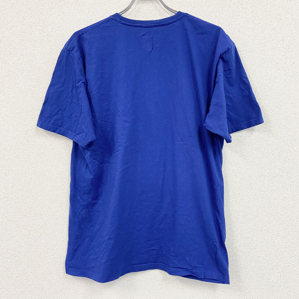 adidas　アディダス　半袖プリントTシャツ　青　XLサイズ