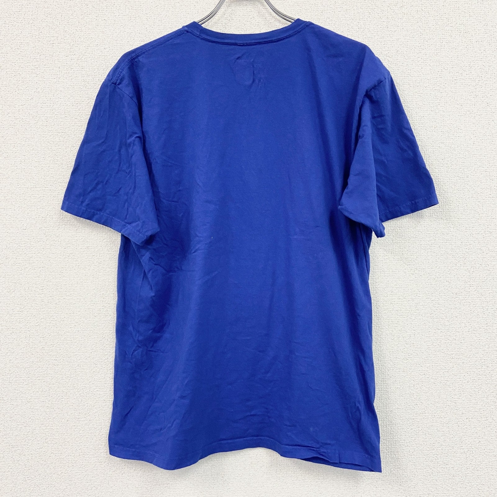 adidas　アディダス　半袖プリントTシャツ　青　XLサイズ