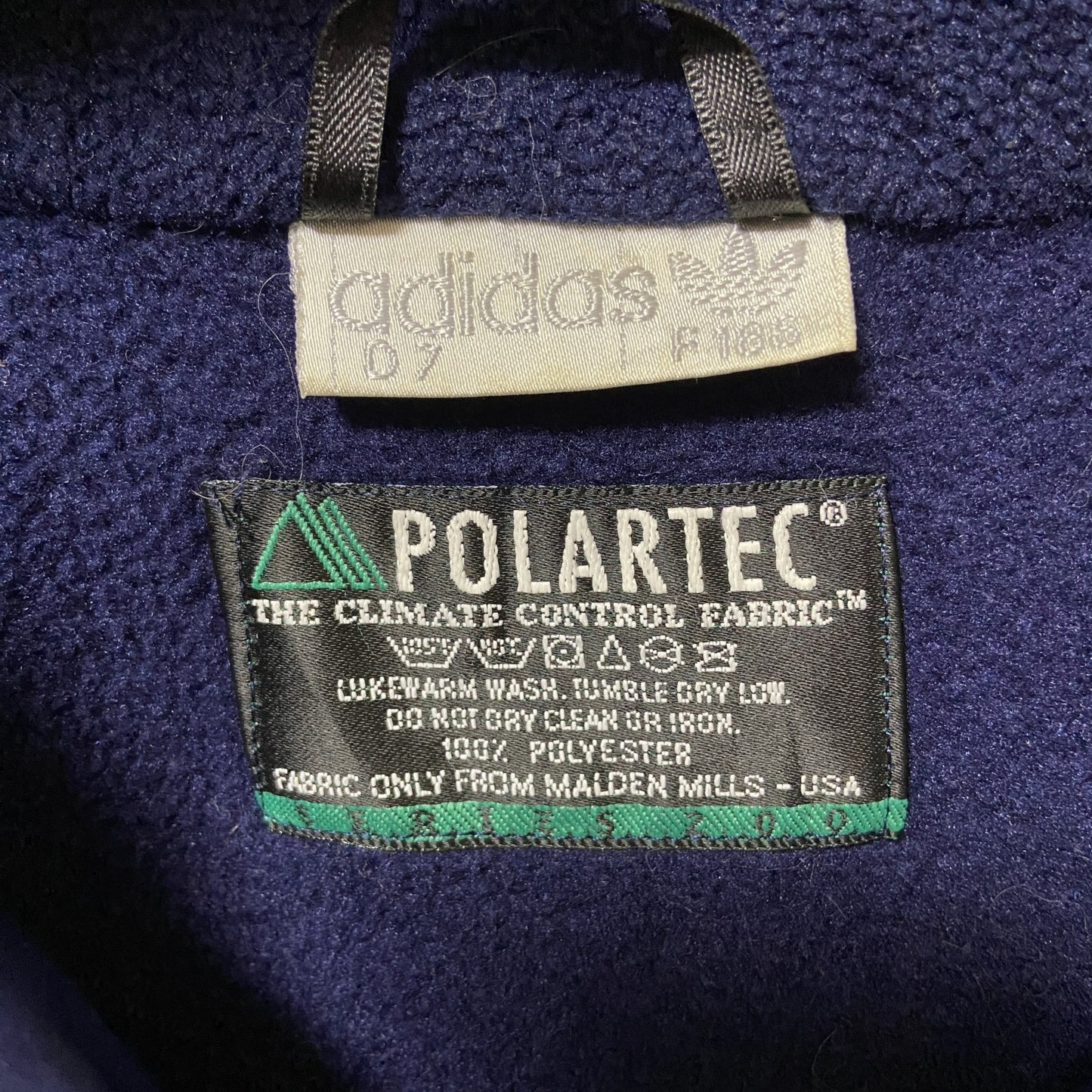 古着　used　～90s　adidas アディダス　ONE WORLD　フリースジャケット　トラックジャケット　ハイネック　