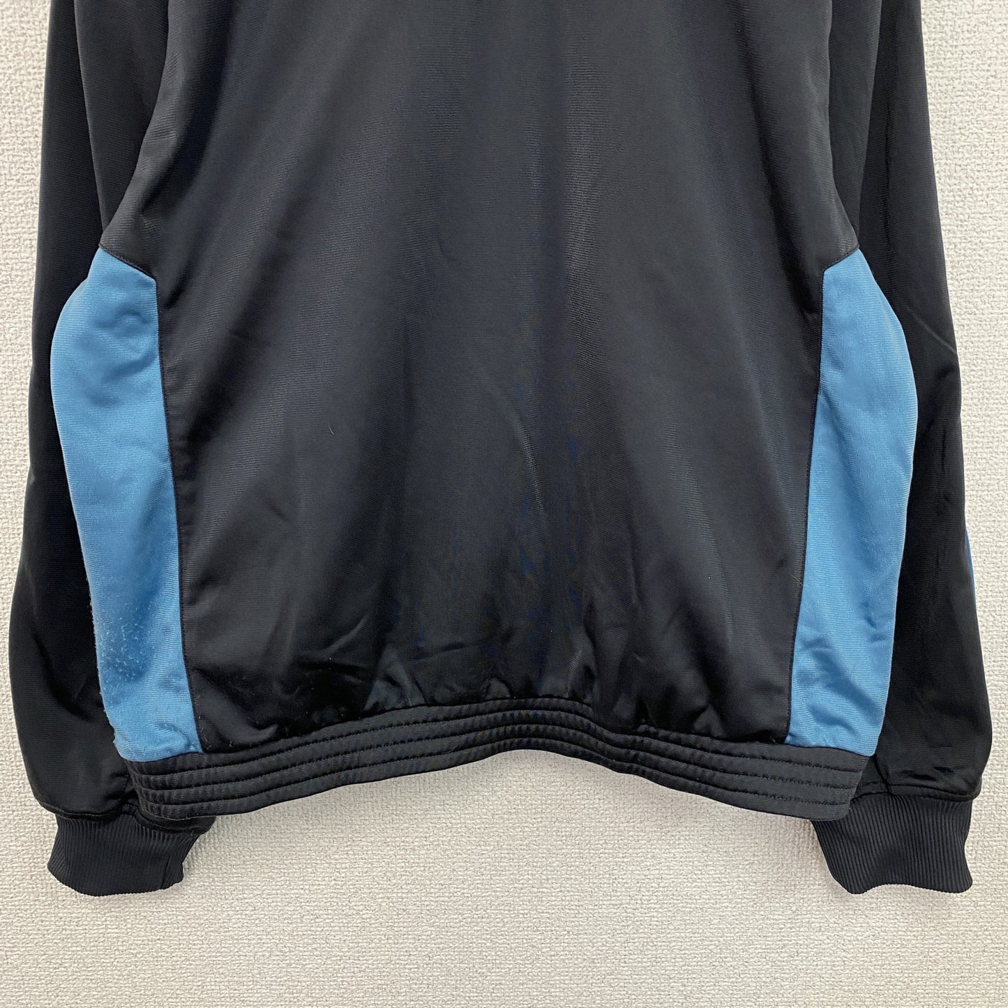 00s　adidas　アディダス　トラックジャケット/ジャージ　デカロゴ　ヴィンテージ　ダークグレー　150サイズ