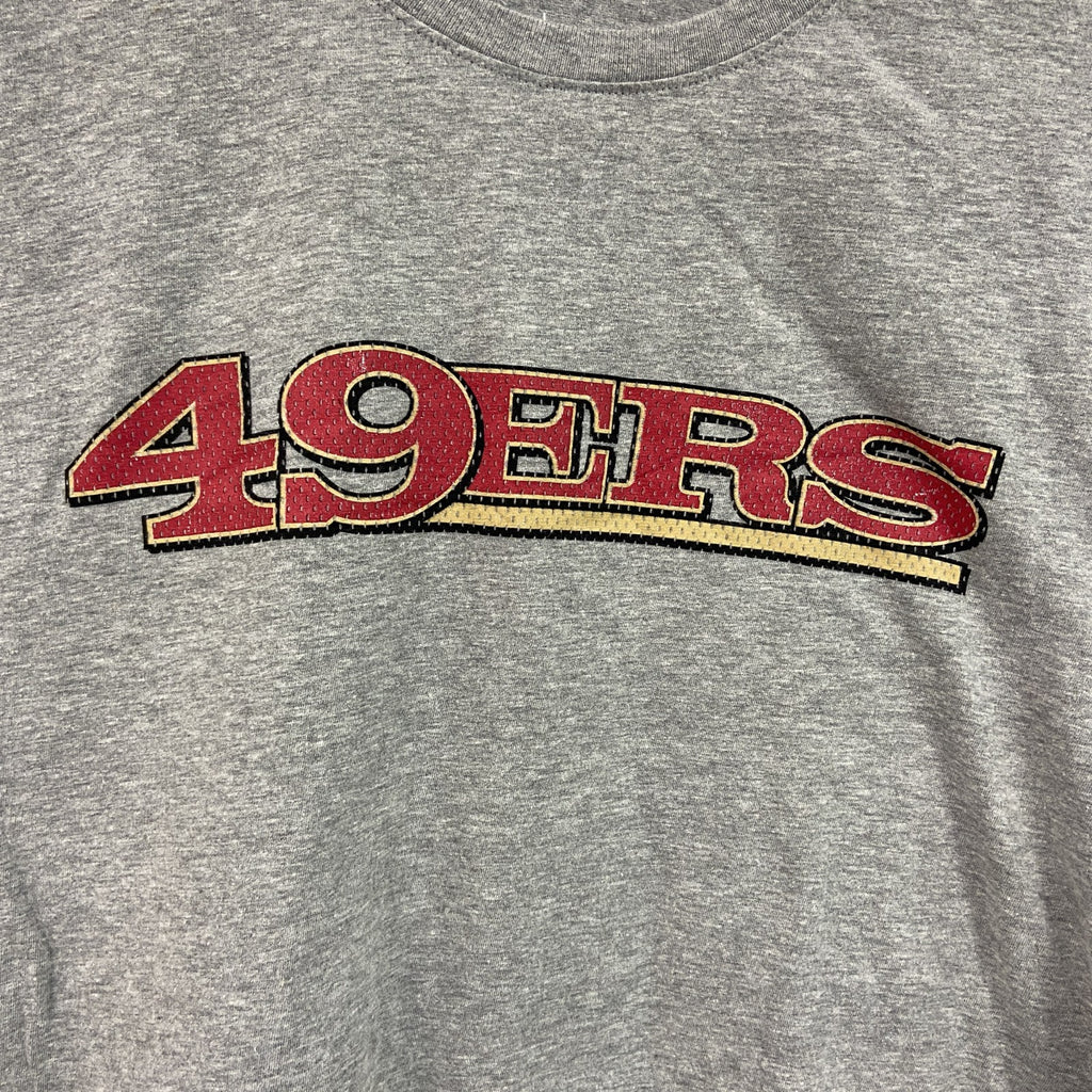 NIKE　ナイキ　NFL　TEAM APPAREL　49ers　半袖プリントTシャツ　グレー　XLサイズ