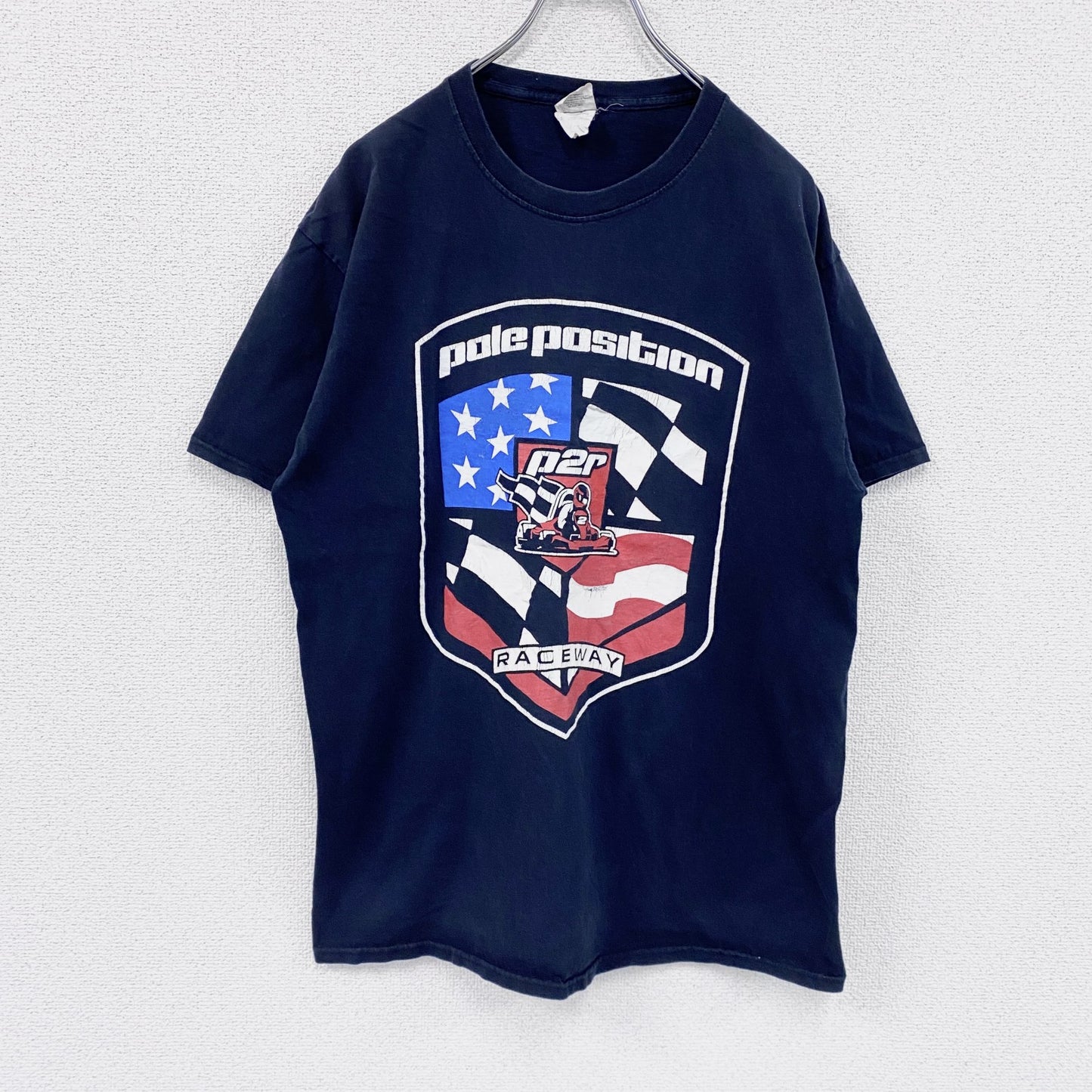 JERZEES　ジャージーズ　F1　半袖プリントTシャツ　黒　ブラック