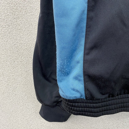 00s　adidas　アディダス　トラックジャケット/ジャージ　デカロゴ　ヴィンテージ　ダークグレー　150サイズ