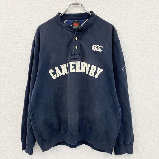 Canterbury　カンタベリー　ハーフボタンスウェット/トレーナー　紺　ネイビー　XLサイズ