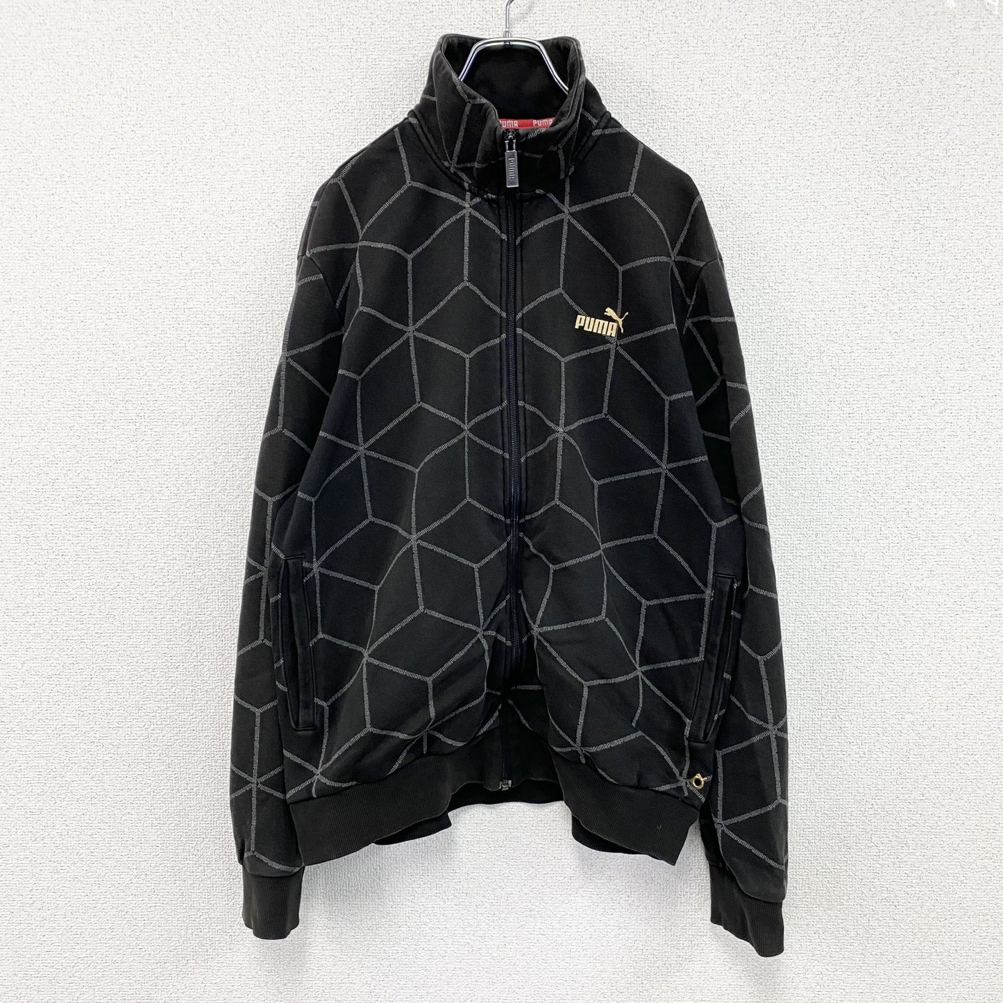 PUMA　プーマ　スウェットトラックジャケット/ジャージ　黒　ブラック　Lサイズ