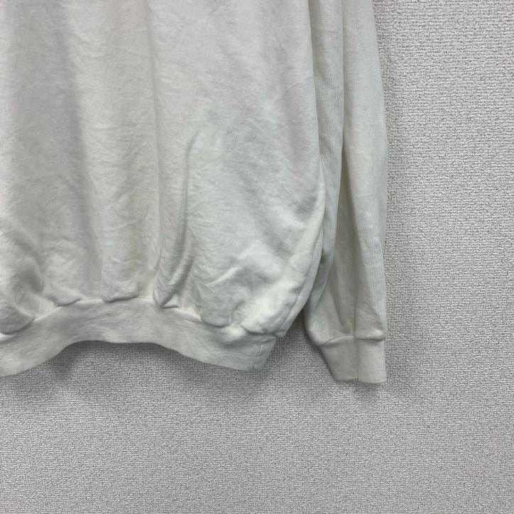 90s～　Levi's　リーバイス　ハーフジップスウェット　ヴィンテージ　白　ホワイト　Lサイズ