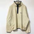 古着 used　80s 90s　L.L.Bean エルエルビーン　長袖スナップボタンフリースジャケット　ヴィンテージ　アイボリー