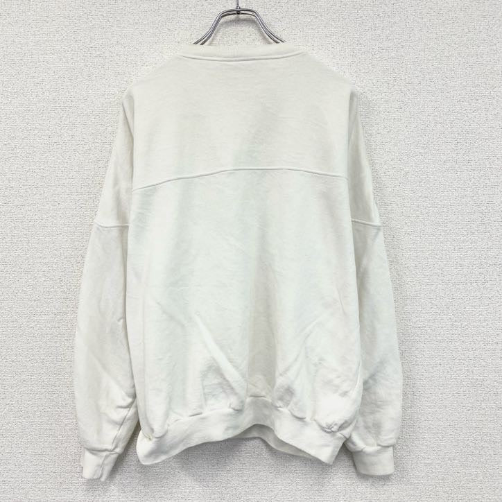 90s～　Levi's　リーバイス　ハーフジップスウェット　ヴィンテージ　白　ホワイト　Lサイズ