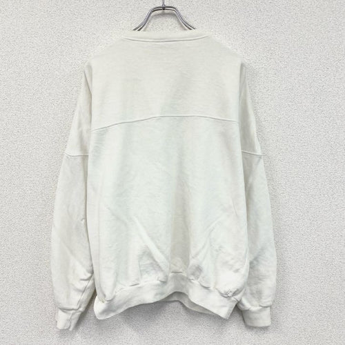 90s～　Levi's　リーバイス　ハーフジップスウェット　ヴィンテージ　白　ホワイト　Lサイズ