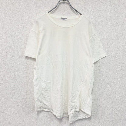 Yohji Yamamoto pour homme　ヨウジヤマモト プールオム　半袖Tシャツ　無地　白　ホワイト　3サイズ　