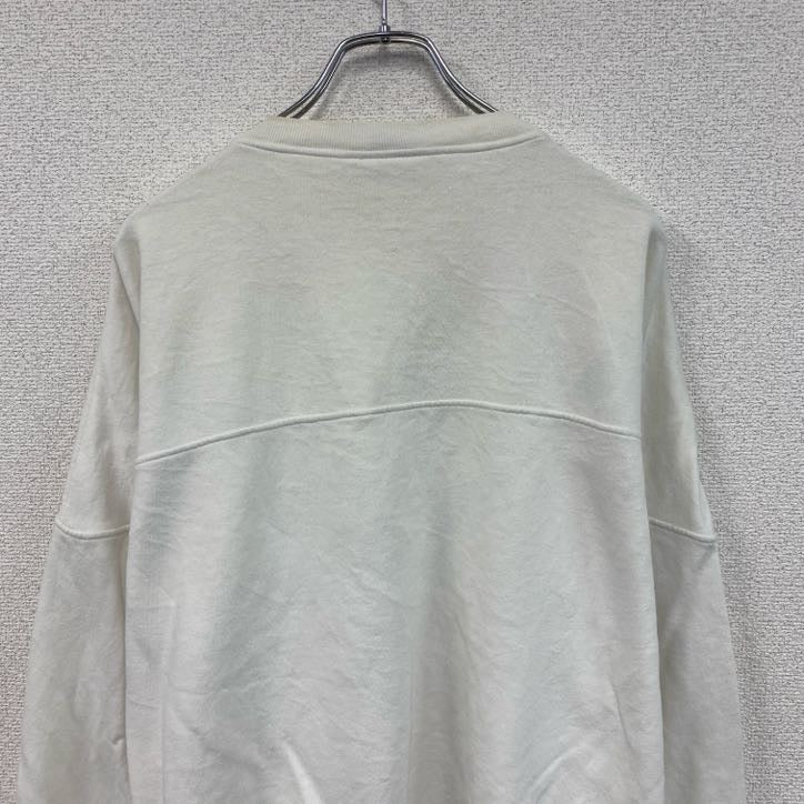 90s～　Levi's　リーバイス　ハーフジップスウェット　ヴィンテージ　白　ホワイト　Lサイズ